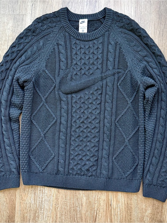 Nike Other - Nike Life Cable Knit Sweater Black M DQ5176-010